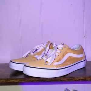 Yellow Old Skool Pig Suede Vans